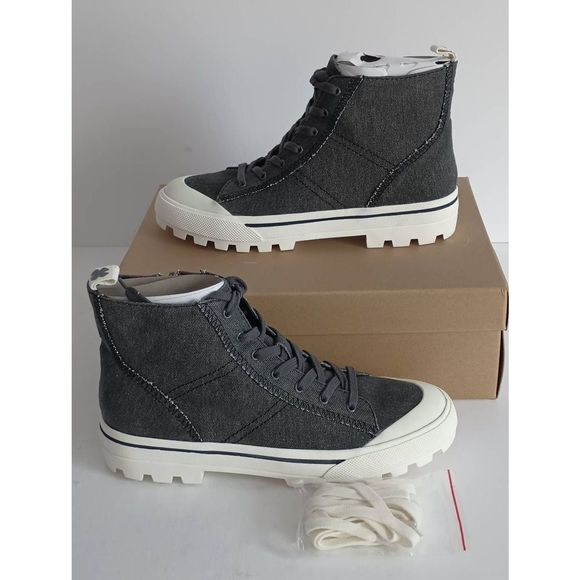 Lucky Brand Eisley Lace Up High Top Sneaker Combat Lug Sole Boots Size 8.5M - Picture 1 of 2
